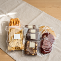 The Full Calm Trunk — full spread of bakes, crackers and treats