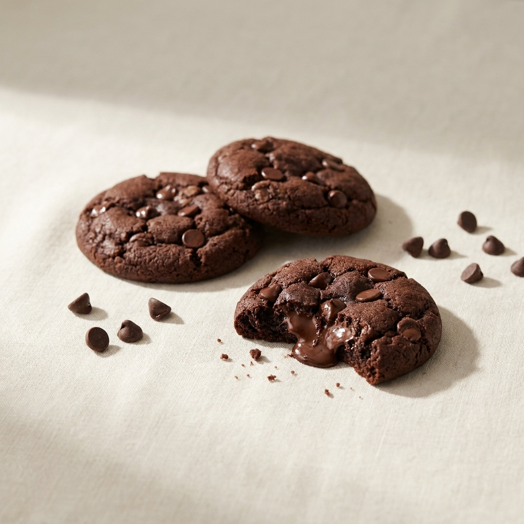 Double chocolate chip cookies