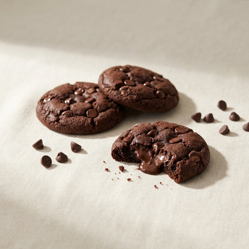 Double chocolate chip cookies