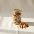 Jar of cranberry and almond granola